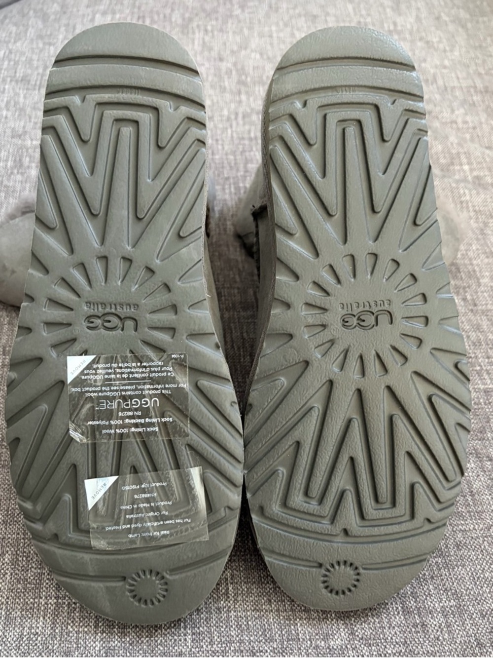 UGG Ankle Boots in Grey with Button - Picture 7 of 14